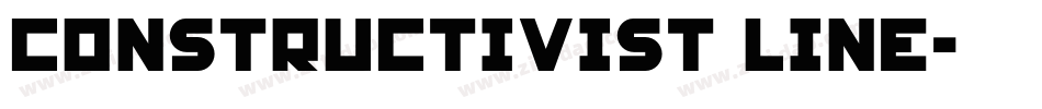 Constructivist Line字体转换
